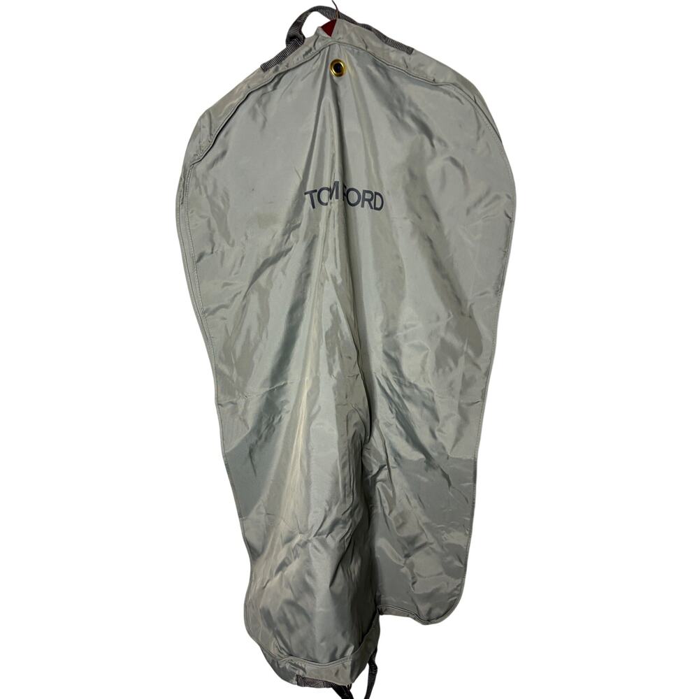 Tom Ford grey nylon garment zip bag